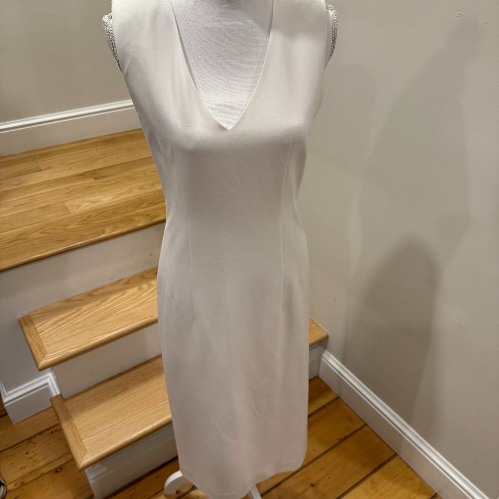 J Crew Interview dress in four season stretch Size 4 White